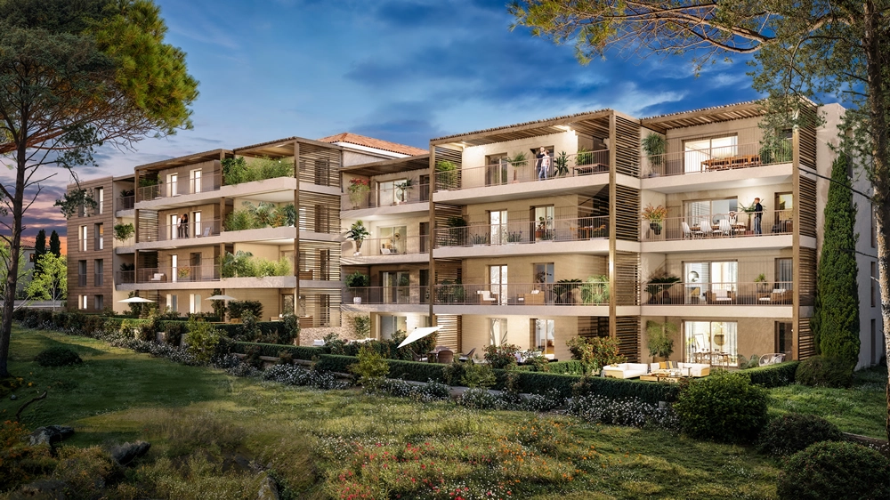 Villa Printemps à Calvi - façade, terrasses et espaces paysagers